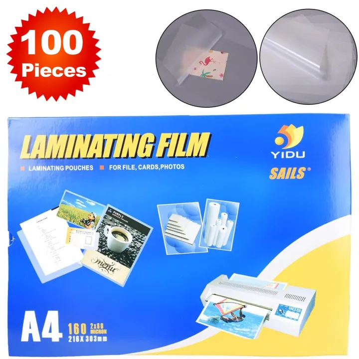 Gdc Paper Laminating Paper Pouch Film 100Pack – 160 Micron (80x2) Lamination ...