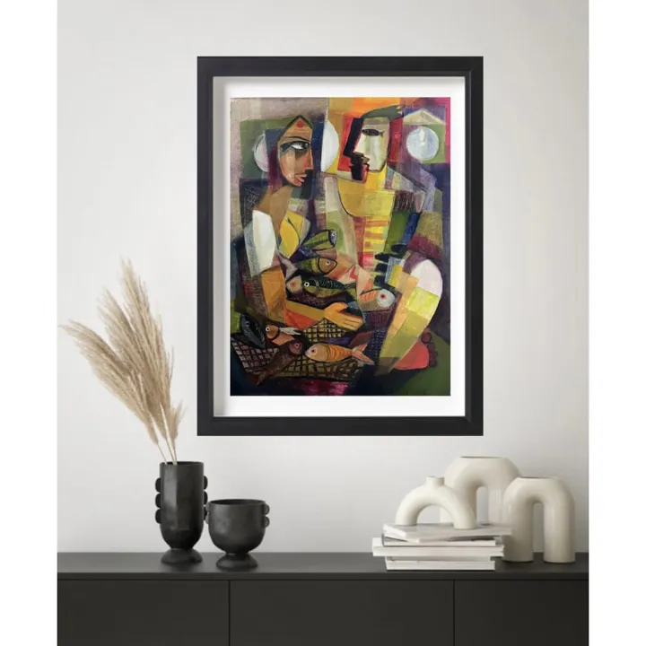 Art%20Print%20Wall%20Poster%20Wall%20Pictures%20Painting%20Wall%20Art%20for%20Bedroom%20Living%20Room%20Home%20Decor%20Frame%20Include%20%20Women%20and%20Men%20Selling%20Fish%20Segar%20Painting%20Framed%20Lithograph%2041cm%20x%2054.9cm%20-%20Image%206