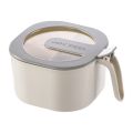 4 Grid Spice Jar Organizer Salt Shaker and Pepper Dustproof Jars for Spices Container Box Seasoning Set with Clear Lid. 