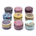 Retro Floral Tin Can Tea Storage Box Candy Gift Case　GENGLI. 