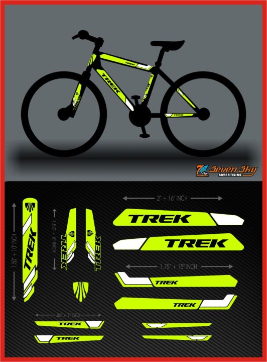 TREK%20Push%20Bike%20Cycle%20Stickers%20Mountain%20Bike%20Luminous%20Reflective%20&%20PVC%20Plotter%20Cutting%20Stickers%2011%20Piece%20Full%20Set%20-%20Image%203