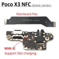 USB Board Charger Charging Dock Port Plug Flex Cable For Xiaomi POCO X3 NFC Pro Mainboard Main Board Connect Flex Cable. 