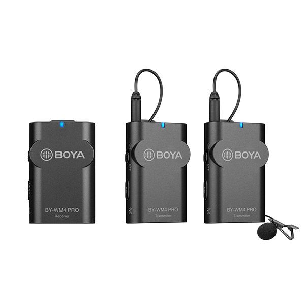 BOYA BY-WM4 Pro K2 Dual-Channel Digital Wireless Microphone – 1 Year International Brand Warranty