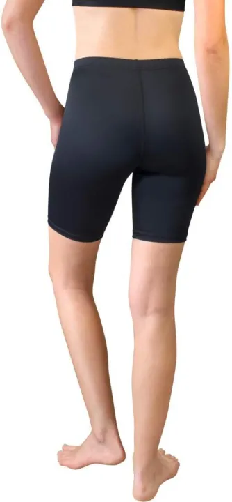 women's%20spandex%20compression%20tight%20short%20%7C%20Knee%20length%20Inner%20Slip%20Short%20%7C%20Mid%20waist%20%7C%20Black%20-%20Image%206