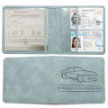 Automobile Driver's License Car Registration,Insurance Documents Paperwork Holder PU Leather Vehicle Glove Box Cards Organizer. 