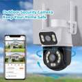 6MP Dual Lens WiFi PTZ Camera Night Vision Color OutdoorCameras (code:1052a). 