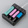 4.2V Lithium Battery Intelligent Charger Lithium Battery Charging Box with Type-C Cable for 14500 26650 18650 Battery, 2 Slot. 