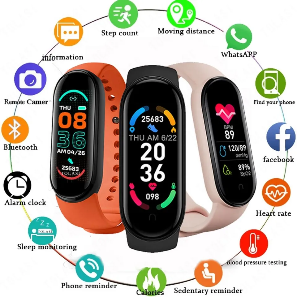 Fitness Tracker Mi Band Timer M4 M5 Smart Watch Band Fitness