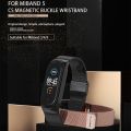 Mijobs Milan CS Screwless Buckle Metal Watch Band Case for Xiaomi Mi Band 3 & 4 & 5 & 6, Host not Included. 