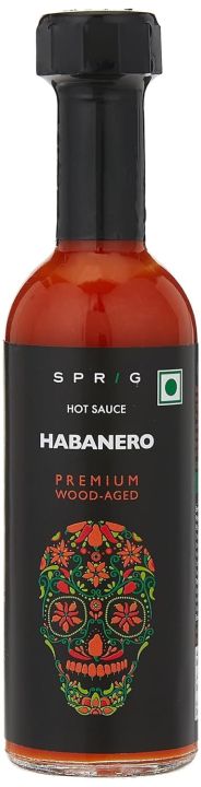 Sprig Habanero Premium Wood-Aged Hot Sauce Hot Sauce, 55 gms(FROM INDIA)JEZ