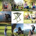 Folding Steel Frame Camping Stool Folding Camping Stool Portable Lightweight Fishing Chair for Camping Fishing Hiking Gardening and Beach. 