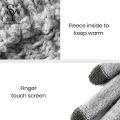 Sunnyheart Winter Knitted Gloves Stylish Touch Screen Winter Gloves for Women Men Warm Windproof Fashionable Knitted Gloves with Ribbed Cuffs Thick Plush Lining Gloves. 