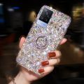 Fashion Rhinestone Glitter Case For OPPO A5 A9 A15 A16 A52 A53 A72 A73 A93 A94 F11Pro F17 F17Pro F19Pro Reno7 Stand Back Cover. 