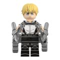 【Popular】Compatible with LEGO Attack on Titan Series Eren Jaeger, Armin Erwin, Levi Ackerman Building Blocks Minifigure Toys. 