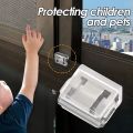 【ALLGOOD】1x1/5Pcs Window Sliding Lock Buckle Screen Window Aluminum Alloy Buckle Fixed Limiter Doors Windows Child Safety. 
