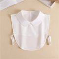 Fashion 2023 Front Tie White Collar for Women Stand Detachable Collar Girls Vintage Lace Ladies False Blouse Collar. 