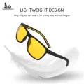 LouisWill Fashion Men’s Sunglasses Classic Sunglasses Square Sunglasses UV400 Polarized Sunglasses Eyewear Ultra Light Elastic Leg Anti Glare Glasses Outdoor Sports Driving Sunglasses. 