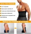 Men Waist Trainer Trimmer Tummy Control Shapewear Neoprene Sauna Sweat Belt Slimming Body Shaper for Workout Fitness. 