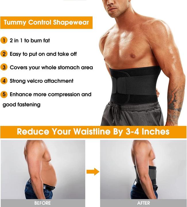 Men%20Waist%20Trainer%20Trimmer%20Tummy%20Control%20Shapewear%20Neoprene%20Sauna%20Sweat%20Belt%20Slimming%20Body%20Shaper%20for%20Workout%20Fitness%20-%20Image%202