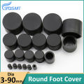 Steel Pipe End Cover Caps Rubber Round Caps Foot Cover Silicone Female Cap Round Tube Insert Stoppers Black/White 3mm-78.5mm. 