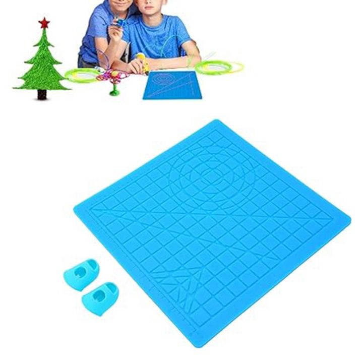 3D%20Printing%20Pen%20Silicone%20Design%20Mat,Foldable%203D-Pen%20Mat%20Professional%20Flexible%20with%20Basic%20Templates%20Finger%20Caps%20Easy%20Install%20-%20Image%207