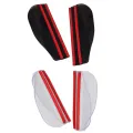 2Pcs Universal Flexible PVC Car Back Mirror Eyebrow Rain Cover Car Accessories Rearview Mirror Rain Shade Rainproof Blad(color:brown). 