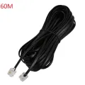 Telephone Line Cord Cable 6P6C RJ11 RJ11 DSL Modem Fax Phone to Wall 1M - 100M. 