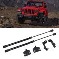 Hood Charged Shock Spring Prop Rod Easy Opening Front Hood Charged Support Strut 1 Pair for Wrangler JL 2018 To 2024. 