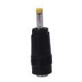 3X Yellow Tip 4.0X1.7 mm Male Plug to 5.5X2.1mm Female Jack DC Power Connector Black. 