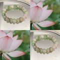 Fashion Y2K Sweet Pink Green Crystal Beaded Bracelet for Women Light Luxury Chinese Style Charm Bracelet Girl Party Jewelry Gift. 