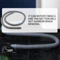 Drain Hose Extension Set Universal Washing Machine Hose 1.5M, Include Bracket Hose Connector and Hose Clamps Drain Hoses. 
