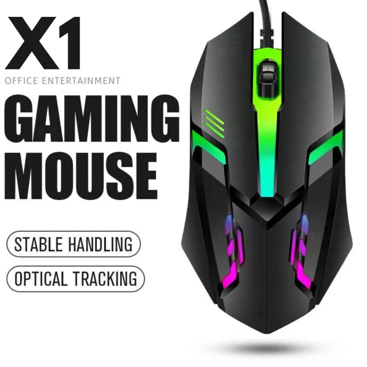 T-Wolf V1 RGB 7 Color LED 1200DPI Gaming Mouse / X1 / M66 / ZORNWEE / GM02 Gaming Mouse With Warranty
