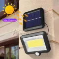 Auoyo 100 LED Solar Powered PIR Motion Sensor Solar Light Waterproof Outdoor Garden Security Wall Lamp Light. 