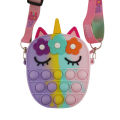 Silicone Coin Purse Cartoon Bag Cute All-Match Bag Foreign Trade Popular Style Deratization Crossbody Children's Bags Korean Style Mini Card Holder. 