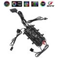 2in1 PWM ARGB Controller Hub 8 Ports 12V 4Pin Fan 5V 3Pin Wireless 5V RGB. 
