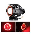 Motorcycle Lights Bulb Fog Headlights LED Driving Light for Bicycle Motorcycle Boat Truck ATV Headlight Travel Camp Red colour ( 1Pcs Only). 