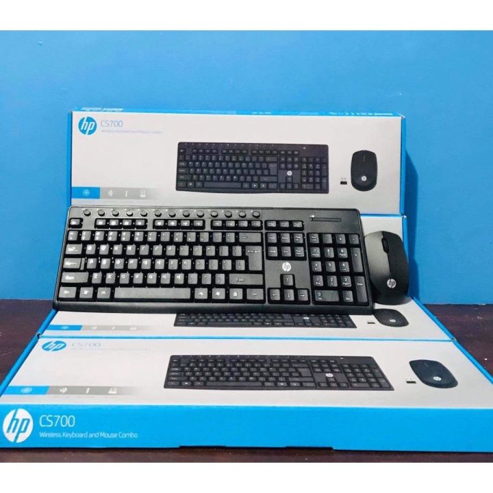 HP CS700 Wireless Keyboard And Mouse Combo Three Speed Dpi Adjustable Mouse, Smooth and Soft Keys For Laptop and PC