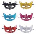 【HOT】 6PCS/SET Halloween Mask Sequins Glitter Masquerade Mask Carnival Fancy Dress Christmas Party Cosplay Supplies. 