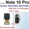 Front Back Big Camera For Xiaomi Redmi Note 10 Note 10S Note 10 Pro Front Samll Facing Rear Camera Flex Cable Phone Repair Parts. 