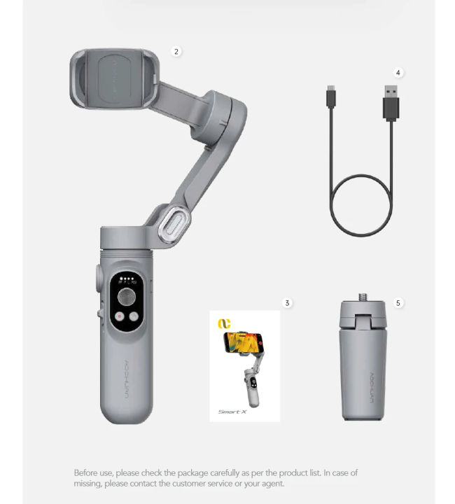 AOCHUAN%20Smart%20X%20Pro%203-Axis%20Foldable%20Handheld%20Gimbal%20Stabilizer%20with%20Fill%20Light%20Wireless%20Charging%20For%20Smart%20Phone%20Action%20Camera%20-%20Image%209