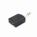1 to 2 Audio Adapter Plug Jack Converter Mono 6.5mm Microphone Male Plug to Dual 3.5mm Female Jack Y Type Connector. 