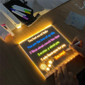 Erasable Note Board DIY Drawing Board Luminous Hand-Written Board Information Marking Board Ornaments Set. 