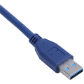 10X Blue USB 3.0 Male to Male F/M Type A Connector Extension Cable 30cm. 