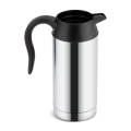 750ml Stainless Electric Car Kettle Heating Cup Coffee Mug Travel Bottle 12V. 