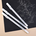 1/10PCS Black Card White Highlight Marker Pens Art Hand-painted Pen Sketch Pens for DIY Drawing Graffiti Art Supplies School Stationery. 