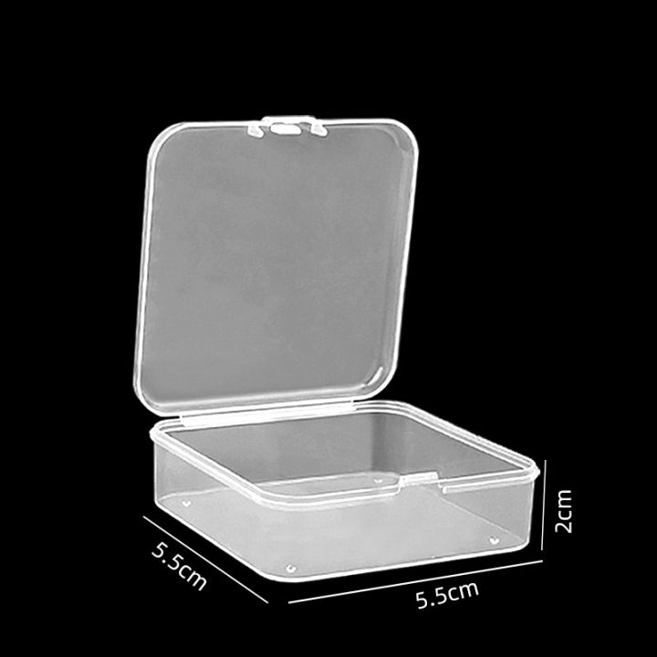 Pp Rounded Square Plastic Box PP Transparent Box Rectangular Flip Storage Box Square Packaging Case ...