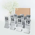 Stainless Steel 1-10 Double-side able Numbers Props for Wedding Party Decoration. 