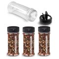 Glass Salt and Pepper Shakers Spice Bottle Seasoning Jar Empty Lid Flip Top Cap 8pcs. 