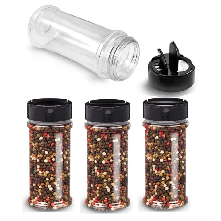Glass Salt and Pepper Shakers Spice Bottle Seasoning Jar Empty