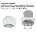 Toddler Dining Chair Baby Dining Chair Portable Adjustable Height with Removable Tray for Babys. 